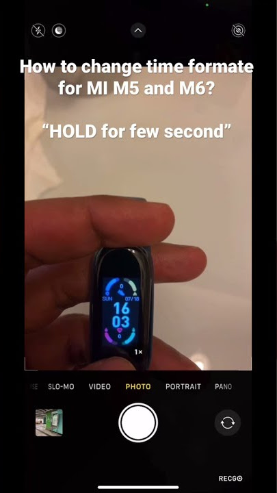 How to change time formate for MI, M4, M5, M6 smartwatch?