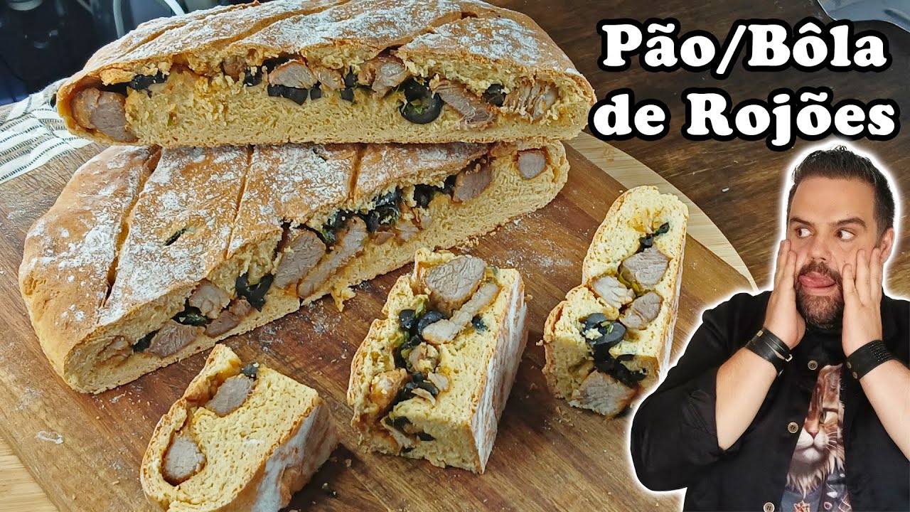 Bôla de Rojões à Moda Antiga Com Massa Fofa e Carne Suculenta