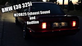 Bmw E30 m20b25 egzoz sesi ve kesici (exhaust sound and redline) - 06 EMK 30 Resimi