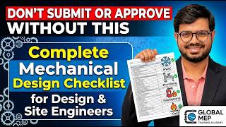 Complete Mechanical Design Review Checklist for Design & Site Engineers l Don't Submit Without This!