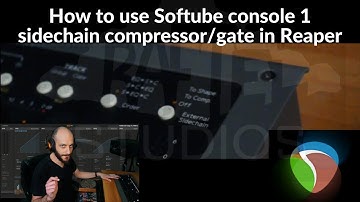 How to use Softube console 1  sidechain compression/gate in Reaper
