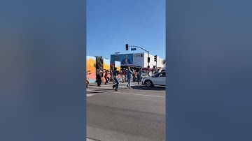 Bts Stop traffic to perform butter & dynamite while filming for Upcoming appearance on James Corden
