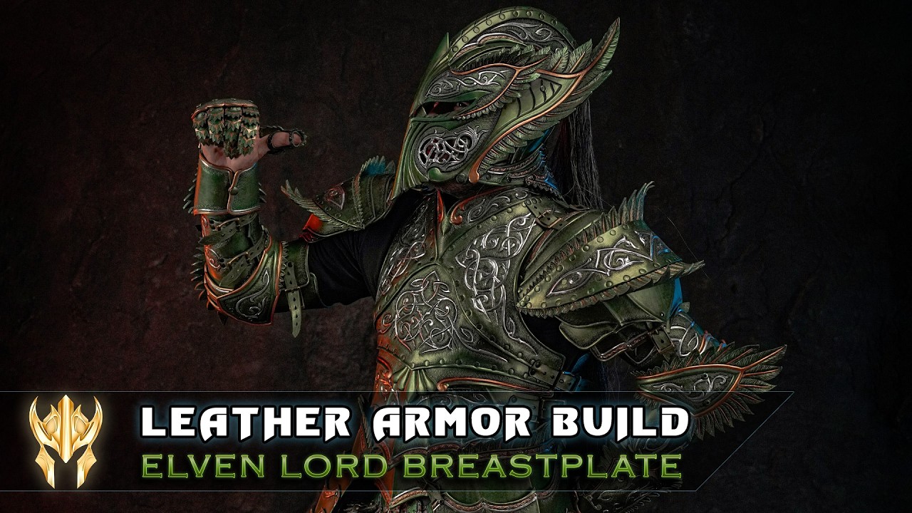 Crafting the Elven Lord Leather Breastplate! (No Narration)