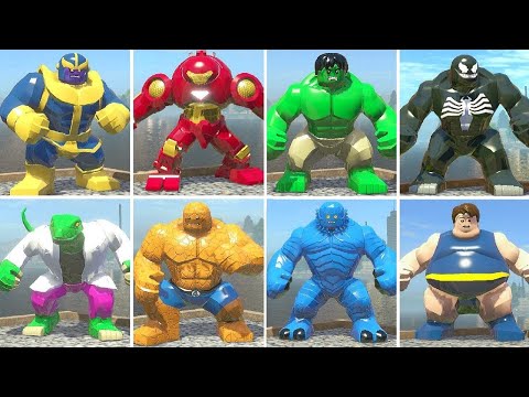 All bosses in LEGO Marvel Super Heroes from the main story. This includes the final boss & all endin. 