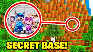 Whats Inside The Paw Patrol SUPER POWERS Secret Base? (Minecraft)