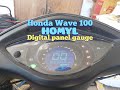 Honda Wave 100 Digital Panel Gauge installation