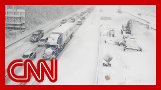 Hundreds of drivers stranded on I-95 overnight after severe winter storm