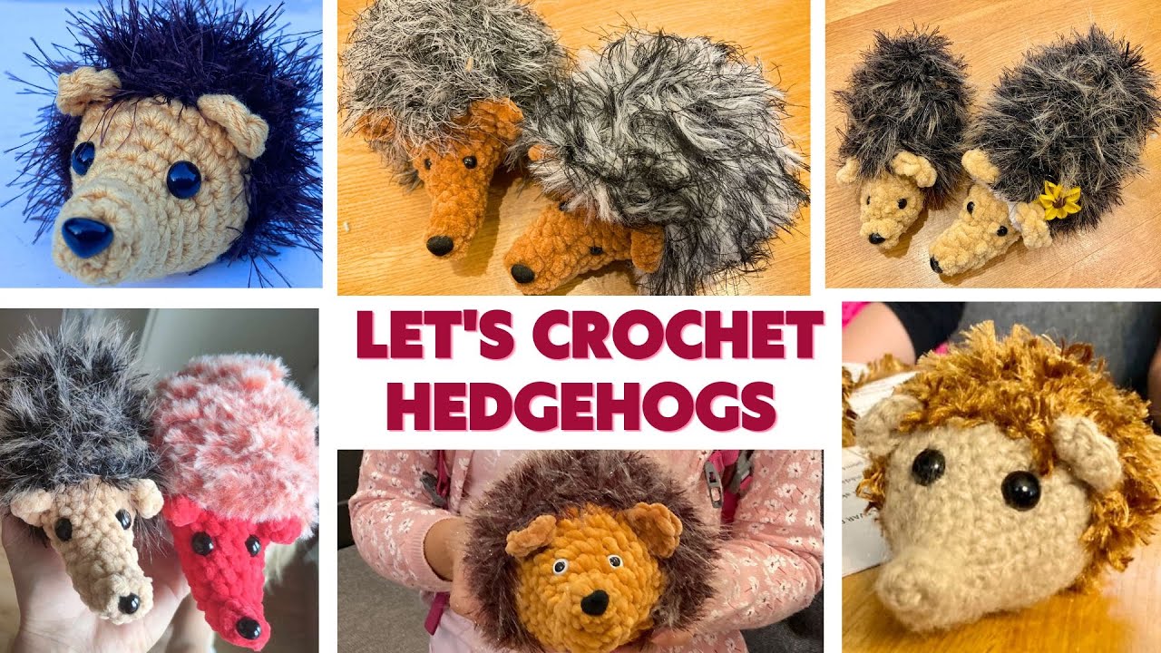 🧡 So many hedgehogs! 🧡 Crochet easy cute hedgehog with stings 🧡 Free