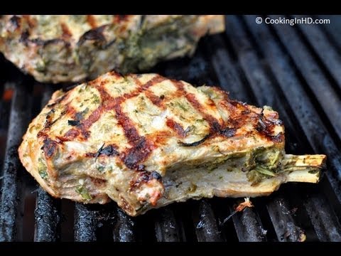 Grilled Thick Cut Veal Chops With Herb Marinade-11-08-2015