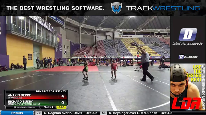 Bantam 85 Richard Busby Iron Mustang Wrestling Clu...