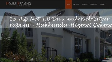 15-Asp.Net Dinamik Web Sitesi Yapımı-Hakkımda Hizmet Çekme