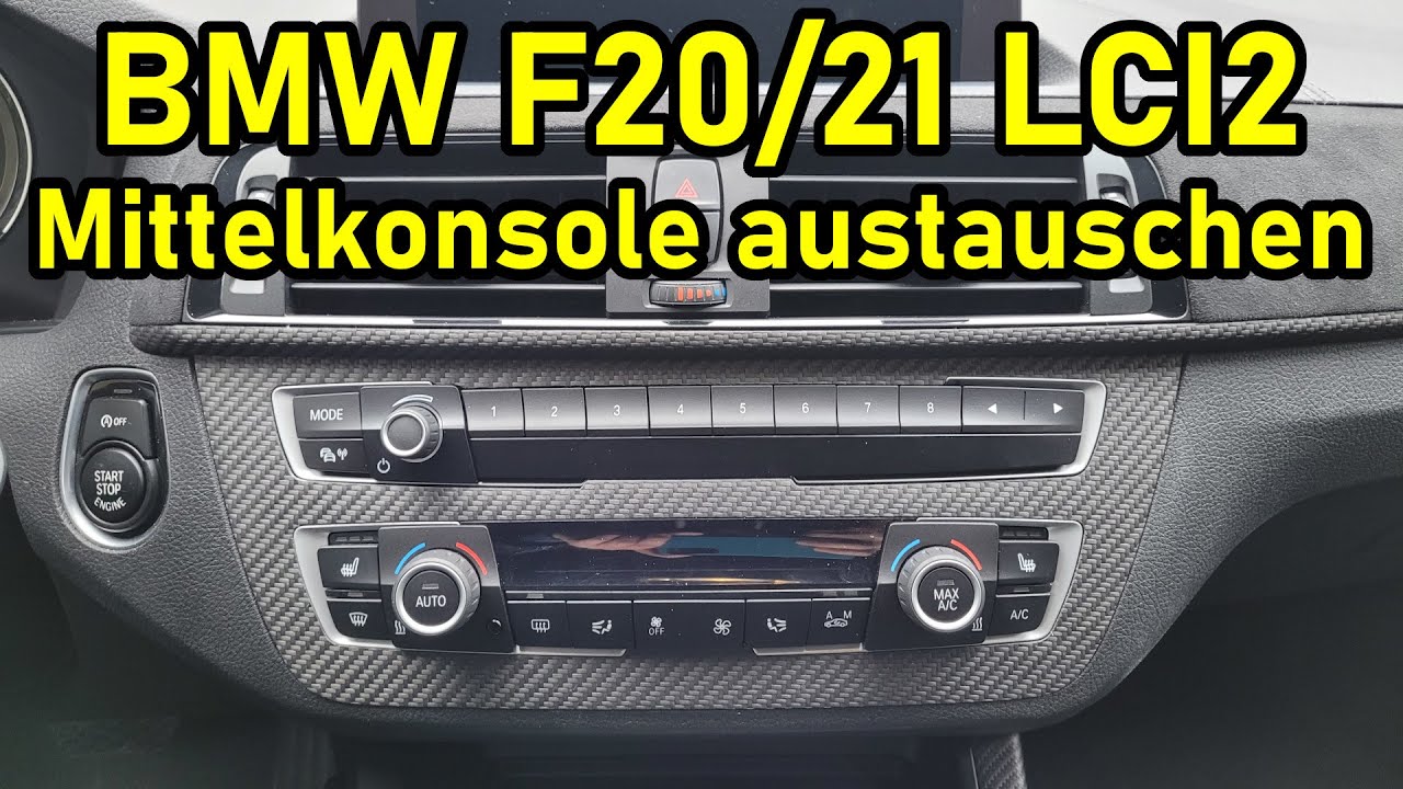 Einbau / Umbau Blende Klima Radio BMW F20 F21 F22 F23 LCI2 Faserschmiede 