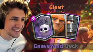 Giant Graveyard Deck is INSANE in Clash Royale Grand Challenge