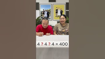 How to use three 4s to get 400