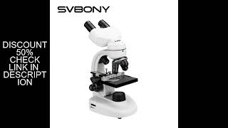 SVBONY SV605 Biological Microscope 40X-1600X Binocular Optical Electron Binocular Microscope for Ba