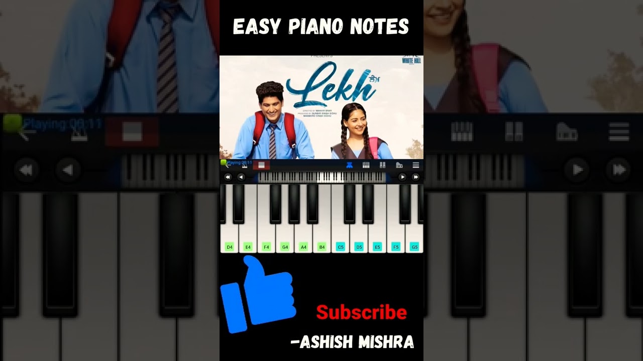 Beliya song | Easy piano | Lekh movie |#gurnaambhullar #Taniazworld #lekhmovie