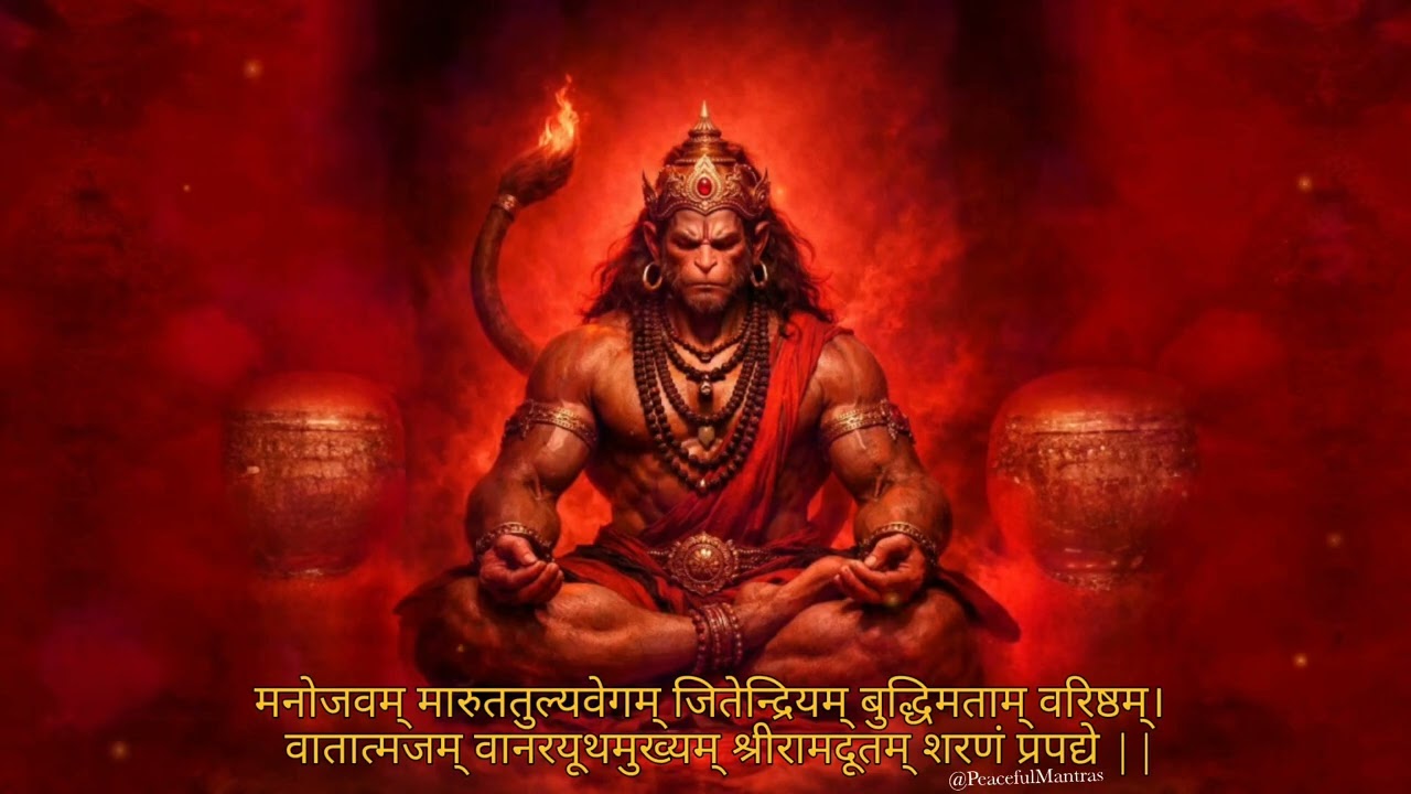 Evil Energy cannot stand this vibration | Powerful Hanuman Mantra | Strength and Protection 