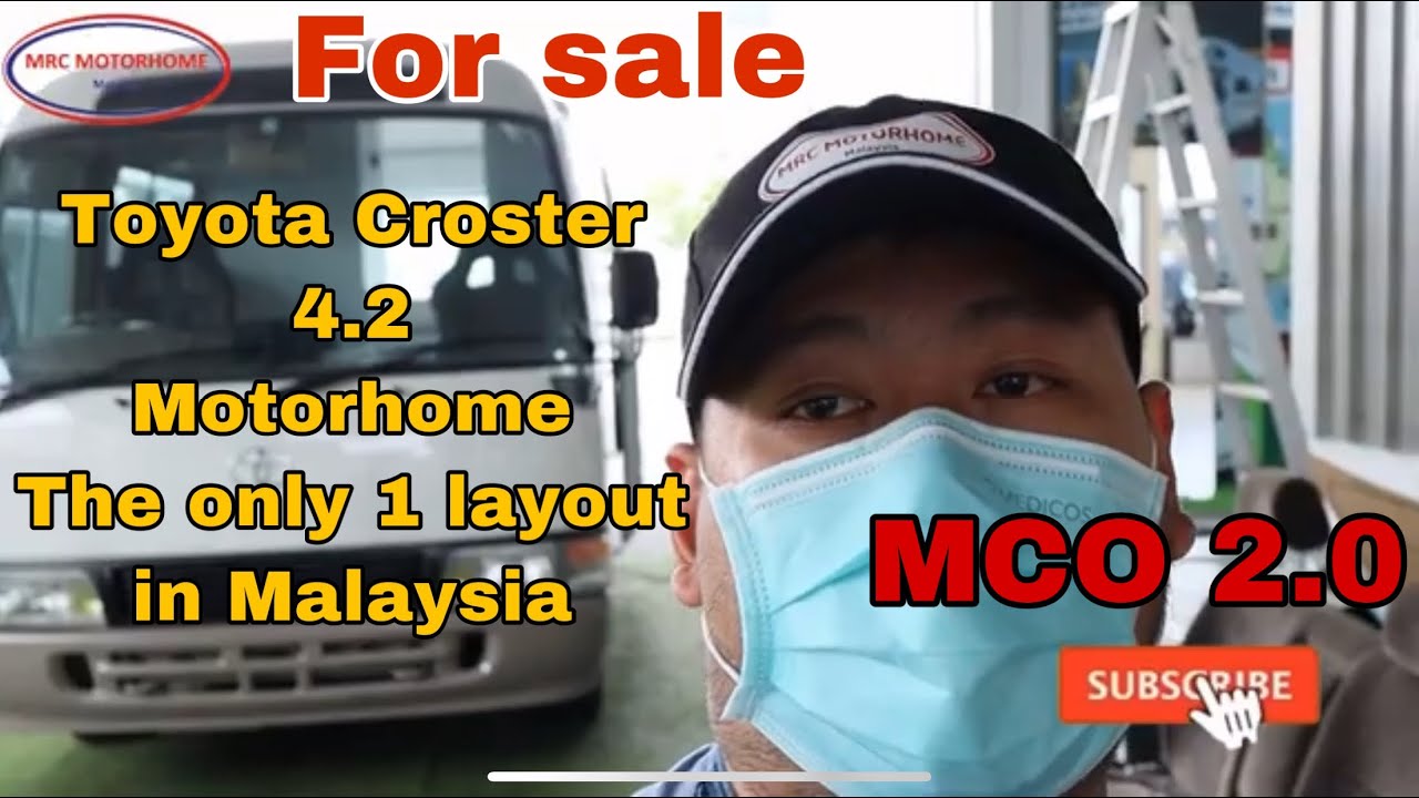 Toyota Coaster 4.2 (A )Motorhome Untuk Dijual Di malaysia mrcmotorhome