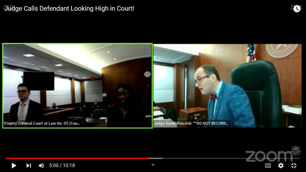 Judge Calls Defendant Looking High in Court! - YouTube