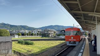 伊予鉄道3000系309編成　見奈良駅入線