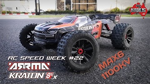 RC SPEED WEEK #22 - ARRMA Kraton 8S w/Max6 1100kv Combo & 30T pinion