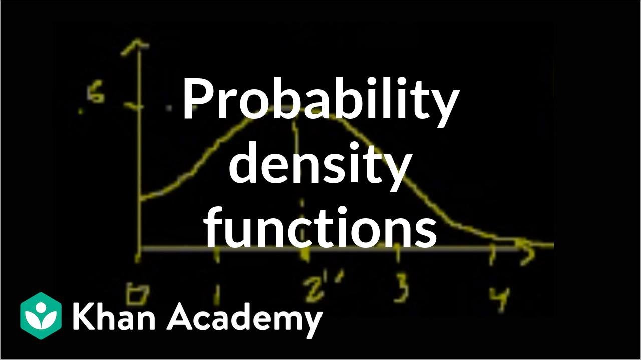 Probability density functions | Probability and Statistics | Khan Academy