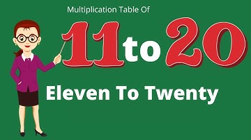Table of 11 to 20 | Rhythmic Table of Eleven to Twenty | Learn Multiplication Table of 11 to 20