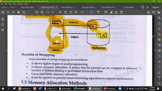 Lecture 29: Storage Allocation methods,Swapping and Memory Allocation Methods