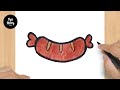 #385 How to Draw a Sausage - Easy Drawing Tutorial