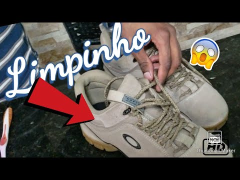 limpar tenis de camurça claro