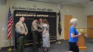 Swear-In Ceremony Deputies Harris Metzler