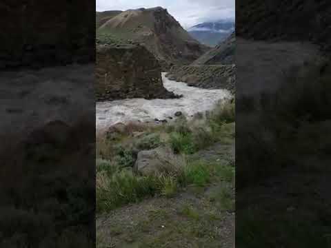 Captivating Heavy Water Flow in Yellowstone National Park #explore #travel #yellowstone #shorts