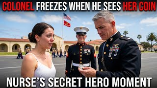 Nurse Shows Up at Brother’s USMC Graduation — Colonel Sees Her Coin and Freezes! Heartwarming Story