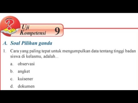 Uji Kompetensi 9 Matematika Kelas 7 Semester 2 Youtube