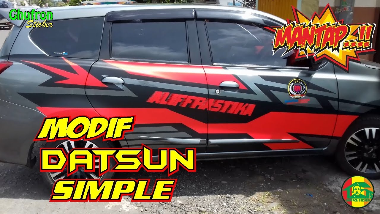 Cutting Sticker Mobil Datsun Go Modif Simple Tapi Keren YouTube