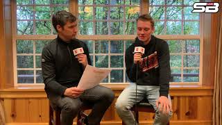 Brendan Beall answers Rapid Fire questions at Scorebook Live Washington's Media Day in Vancouver