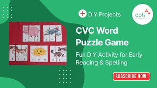 CVC Word Puzzle Game | Fun DIY Activity for Early Reading & Spelling