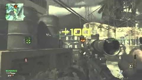 Cod MW3 Sniper Gameplay Quick/Hard/Drag scoping Bootleg part 1