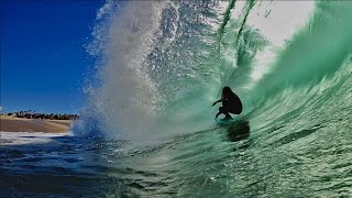 Surfing on a Body Board at The Wedge. My best Stand Up BodyBoarding waves Ever!