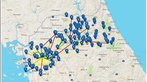 IoT/AI mesh network formation- 100 nodes