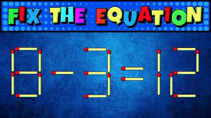 Only A GENIUS Can Fix These Equations By Moving only 1 Stick 🧠 #braingames #puzzles