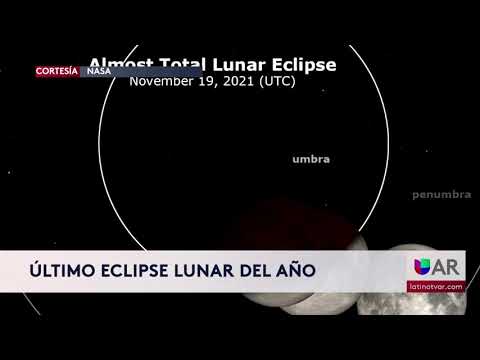 Último eclipse lunar del año se podrá ver este 19 de noviembre