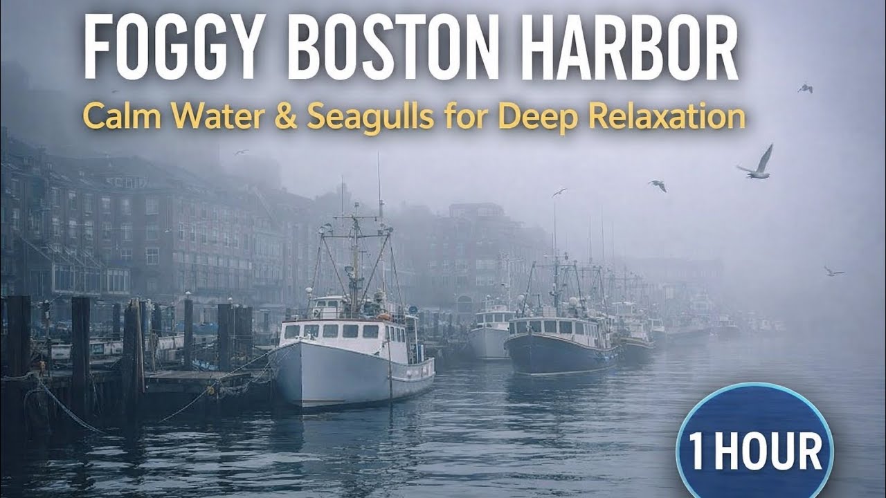 Foggy Boston Harbor – Relaxing Sleep, Meditation & Study Sounds