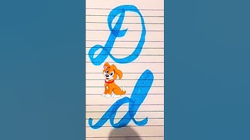 How to write in cursive Capital letter D |Cursive Writing for beginner |Cursive handwriting practice