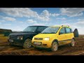 Fiat panda 4x4 contre range rover  cinquime vitesse