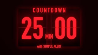 25 Minutes Flip Clock Timer / With Simple Alert 🚨