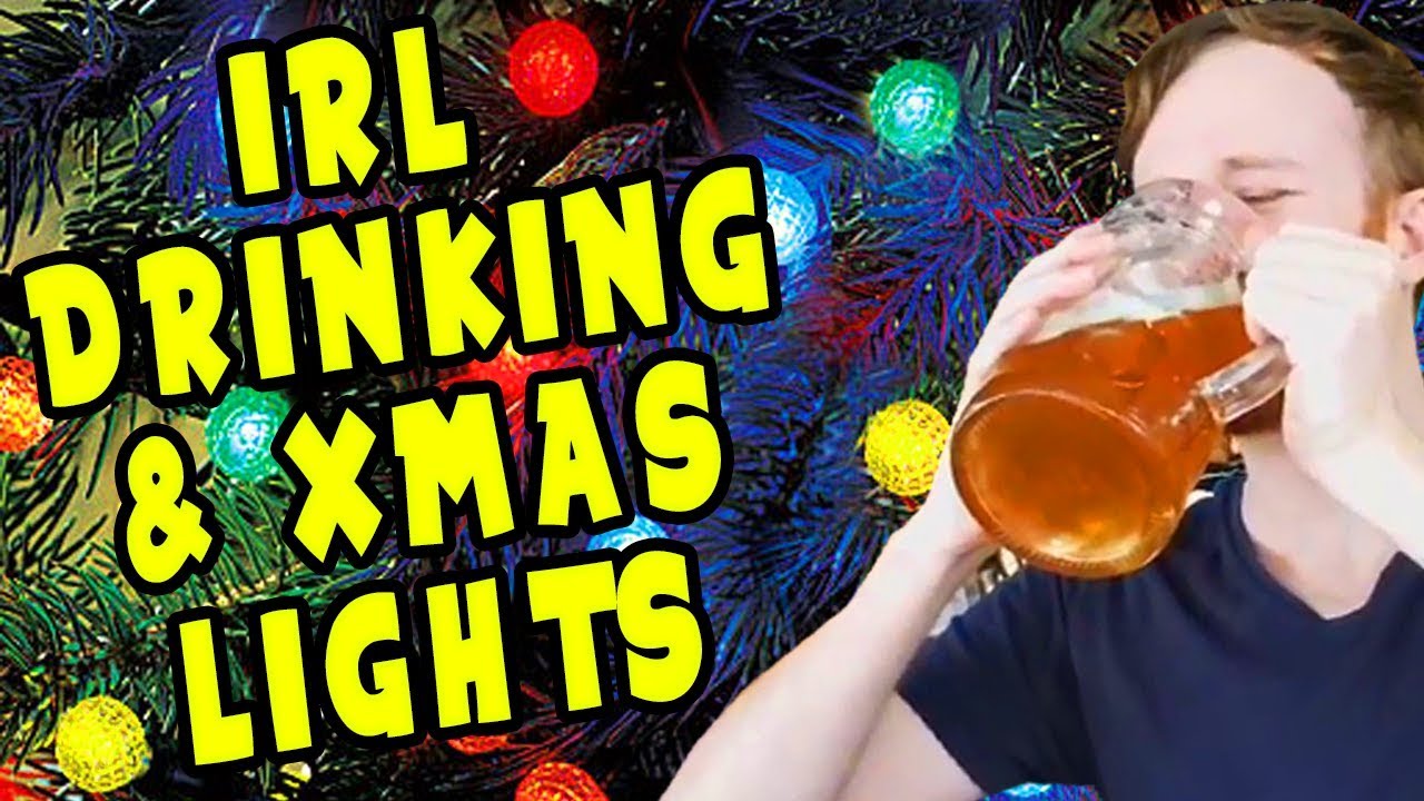 🔴 IRL LIVE STREAM DRINKING AND DOING PRANKS WITH CHRISTMAS LIGHTS