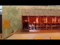 Museum longhouse model with lighting