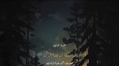 تلاوه من سورة الانبياء بصوت #الشيخ احمد عبد الرزاق نصر❤❤
