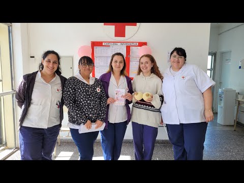 Estudiantes de la Cruz Roja de Plaza Huincul promueven la prevención del cáncer de mama